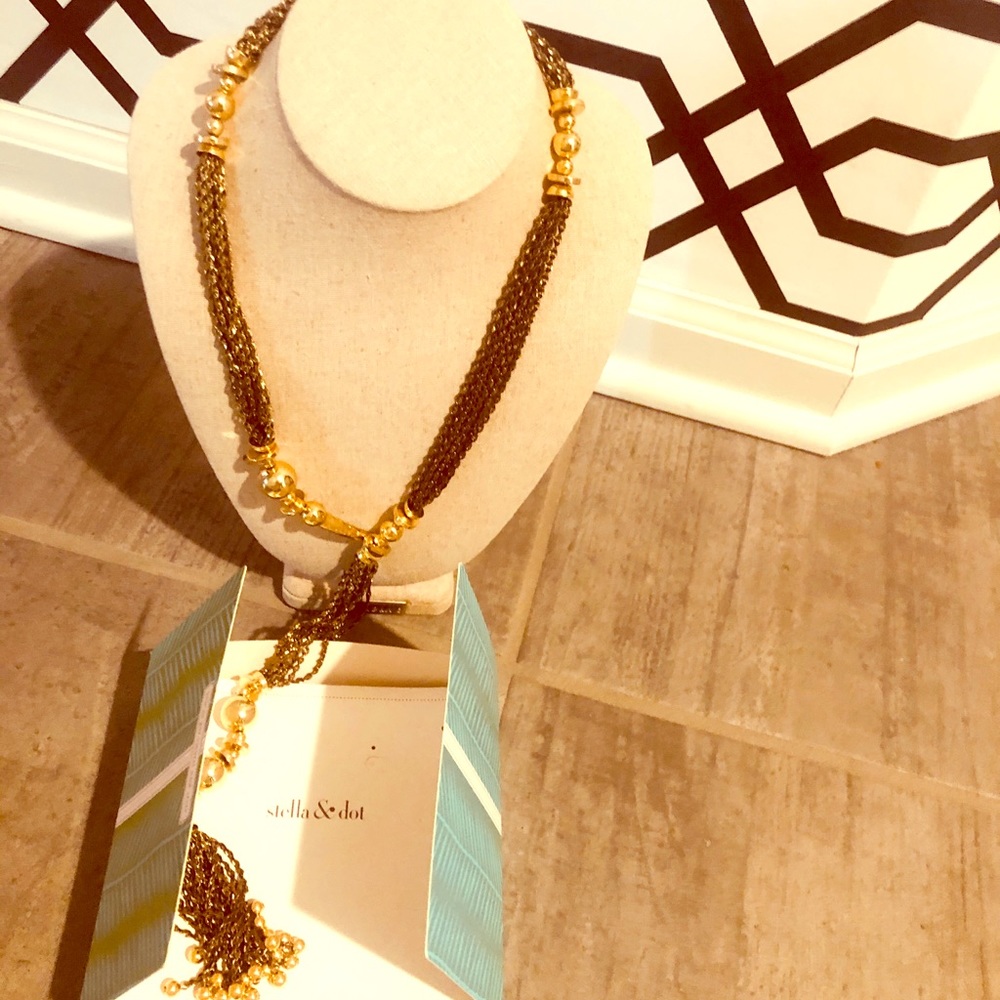 Stella & Dot Gold Long Necklace